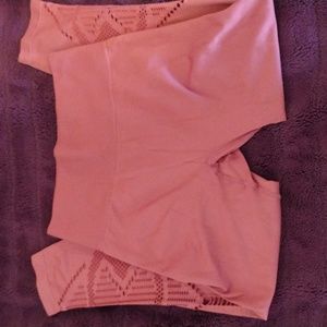 Pink Victoria's secret leggings- pink/ salmon color size Medium